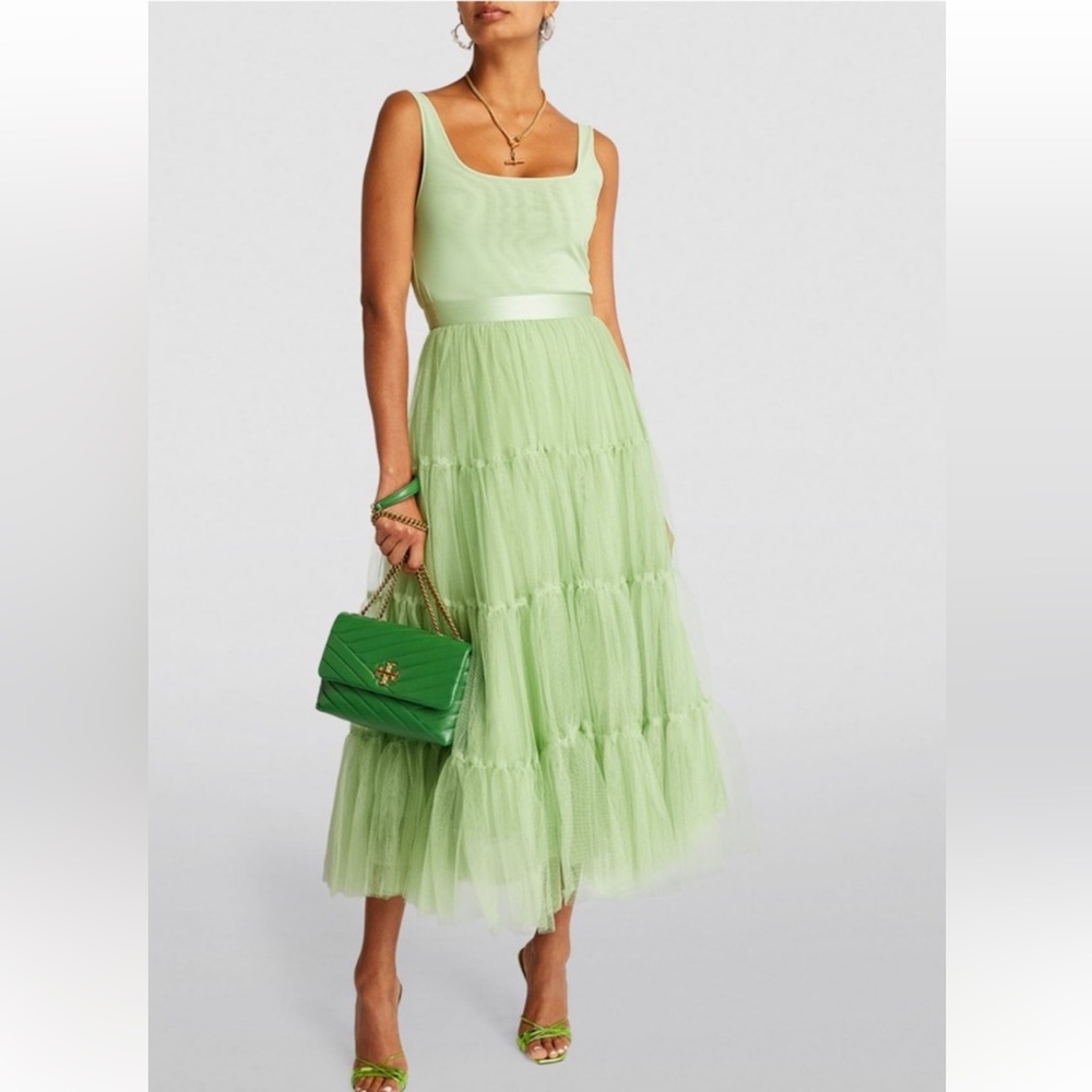 Alice + Olivia Tulle Chara Midi Dress
